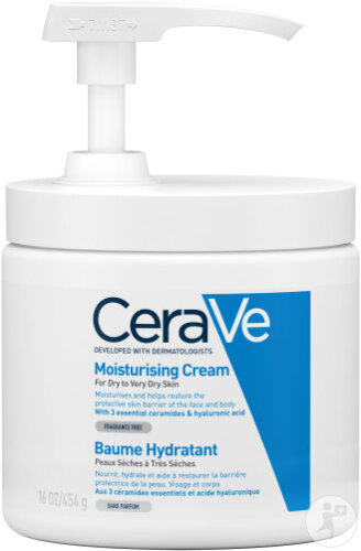 CeraVe Baume Hydratant Peaux Sèches À Très Sèches Sans Parfum Pot Avec Pompe 454ml
