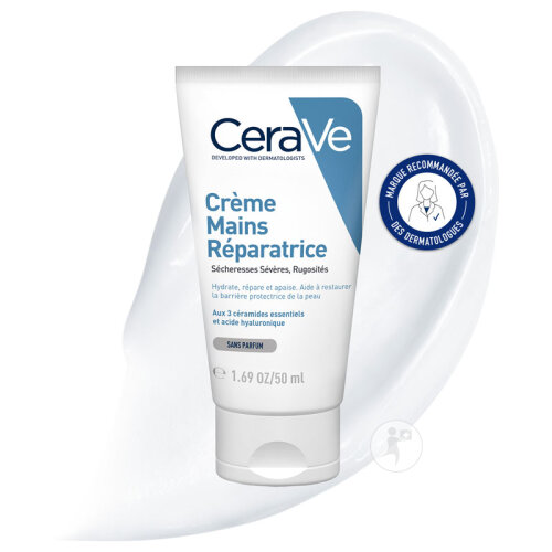CeraVe Crème Mains Réparatrices Mains Très Sèches Gercées Abimées 2x50ml-2