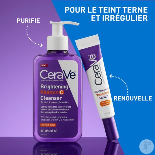 Cerave Gel Nettoyant Éclat Vitamine C 237ml-2