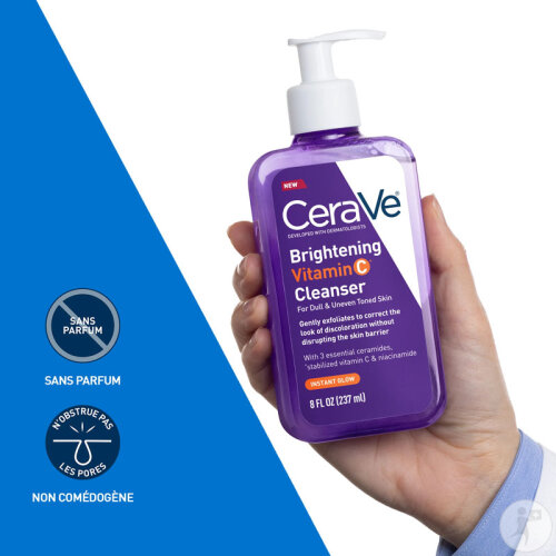 Cerave Gel Nettoyant Éclat Vitamine C 237ml-5