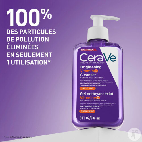 Cerave Gel Nettoyant Éclat Vitamine C 237ml-8