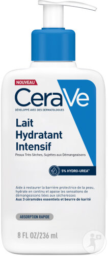 CeraVe Lait Hydratant Intensif Visage Corps, Peaux Sèches Très Sèches Démangeaisons 236ml