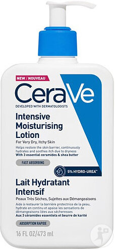 CeraVe Lait Hydratant Intensif Pour Peaux Sèches à Très Sèches Flacon Pompe 473ml