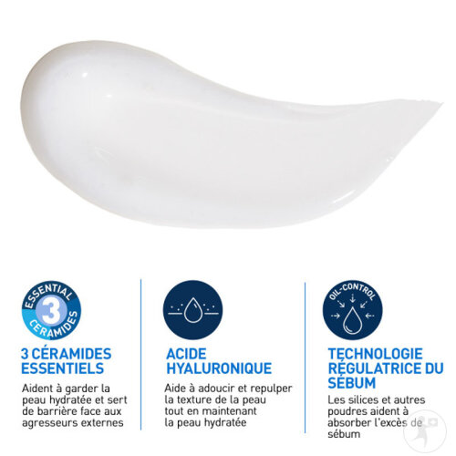 CeraVe Oil Control Gel-Crème Hydratant Peaux Mixtes À Grasses 52ml-2
