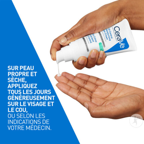 CeraVe Oil Control Gel-Crème Hydratant Peaux Mixtes À Grasses 52ml-3