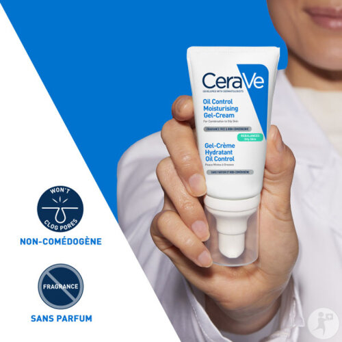 CeraVe Oil Control Gel-Crème Hydratant Peaux Mixtes À Grasses 52ml-4