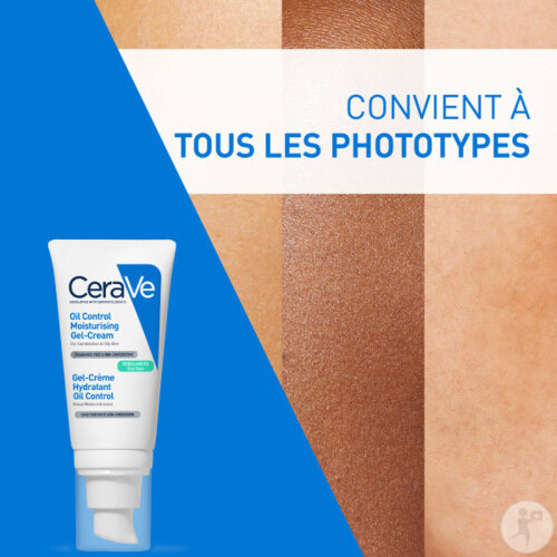 CeraVe Oil Control Gel-Crème Hydratant Peaux Mixtes À Grasses 52ml-5