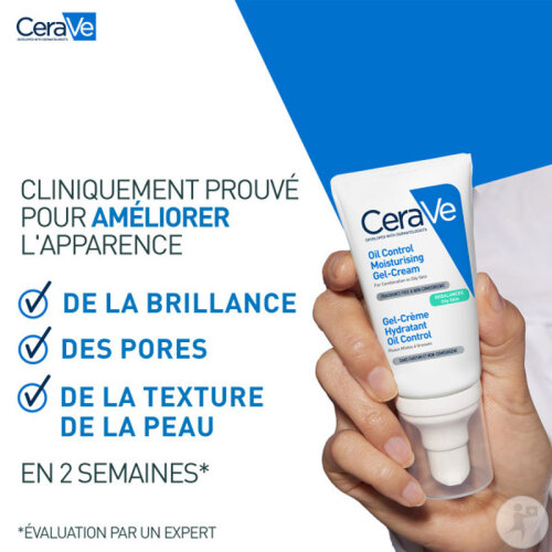 CeraVe Oil Control Gel-Crème Hydratant Peaux Mixtes À Grasses 52ml-7