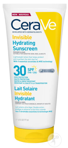 Cerave Sun Crème Solaire Hydratante Invisible IP30 177ml