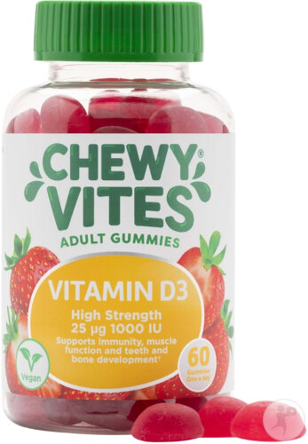 Chewy Vites Adult Vitamine D3 Gummies 60 Pièces