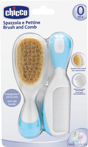 Chicco Brosse Et Peigne Bleu Clair 