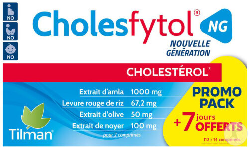 Cholesfytol NG 112 + 14 Comprimés Promo Pack