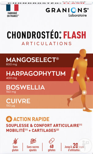 Chondrostéo+ Flash Articulations 40 Gélules