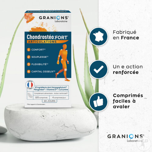 Chondrostéo+ Fort Articulations Glucosamine Et Harpagophytum 160 Comprimés-4