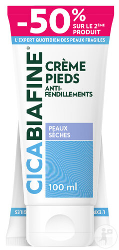 Cicabiafine Cicabiafine Crème Pieds Anti-Fendillements Tubes 2x100ml