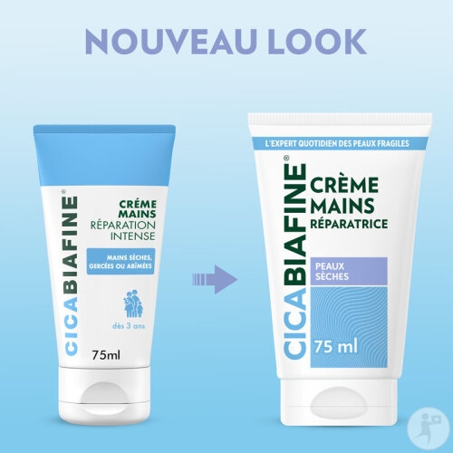 Cicabiafine Crème Mains Réparatrice Soin Intense Peaux Sèches Tube 75ml-7