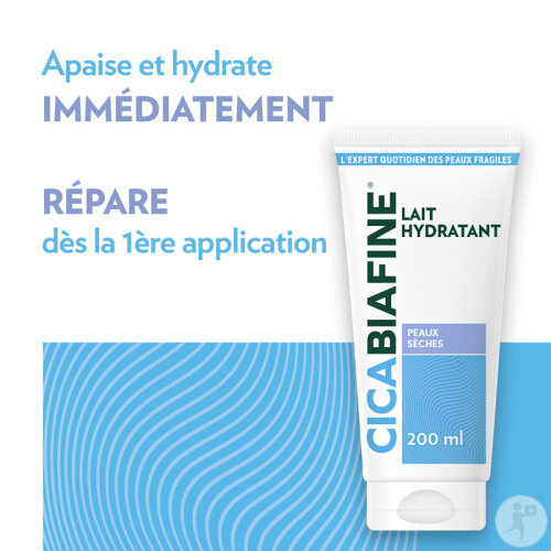 Cicabiafine Lait Corporel Hydratant Quotidien Peaux Sèches Tube 200ml-3