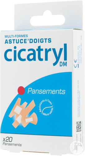 Cicatryl DM Astuce'Doigts Pansements Multiformes 20 Pansements