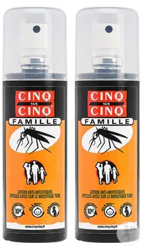 Cinq Sur Cinq Famille Lotion Anti-Moustiques Spray 2x100ml
