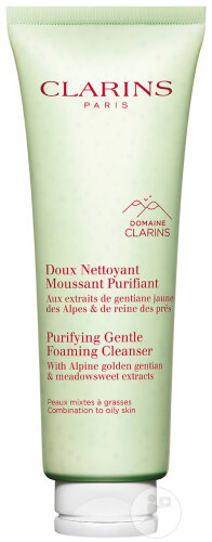 Clarins Doux Nettoyant Moussant Purifiant Visage Peaux Mixtes À Grasses Tube 125ml