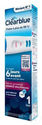 Clearblue Test De Grossesse Ultra Précoce Avancé 1 Pièce