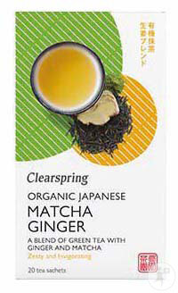 Clearspring Thé Matcha Gingembre Infusettes 20 Sachets