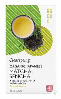 Clearspring Thé Sencha Matcha Infusettes 20 Sachets