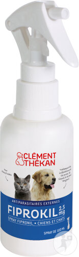 Clément Thékan Fiprokil Spray Anti-Puces Anti-Tiques Chiens Et Chats 100ml