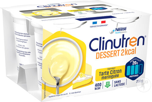 Clinutren Dessert 2kcal Tarte Citron Meringuée 4x200g