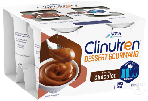 Clinutren Dessert Gourmand 300kcal Chocolat 4x200g
