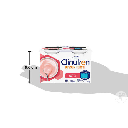 Clinutren Dessert Nutrim 400kcal Fraise 4x200g-3