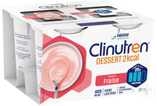 Clinutren Dessert Nutrim 400kcal Fraise 4x200g