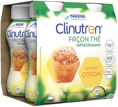 Clinutren Nutrim Façon Thé Saveur Citron 4x200ml