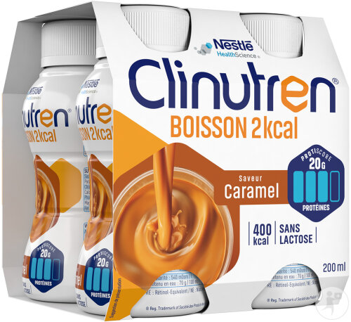 Clinutren Nutrim Boisson 2kcal Saveur Caramel 4x200ml