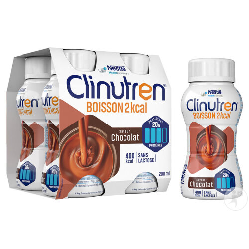 Clinutren Nutrim Boisson 2kcal Saveur Chocolat 4x200ml-2