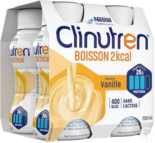 Clinutren Nutrim Boisson 2kcal Saveur Vanille 4x200ml