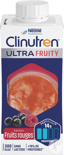 Clinutren Ultra Fruity Fruits Rouges 4x200ml