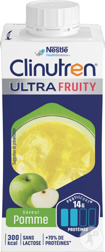 Clinutren Ultra Fruity Pomme 4x200ml