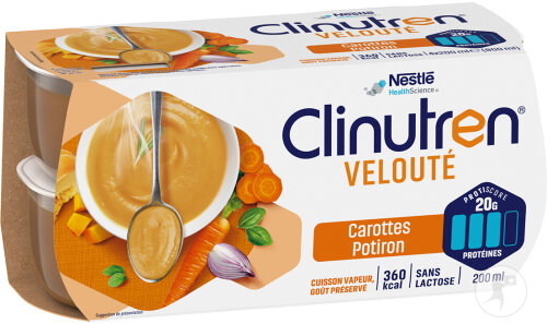Clinutren Velouté Carottes Potiron 4x200ml