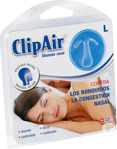 ClipAir 1 Dilatateur Nasal Taille L Avec Boîte De Rangement 1 Pièce