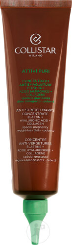 Collistar Attivi Puri Concentré Anti-Vergetures Élastine + Acide Hyaluronique + Collagène Tube 150ml