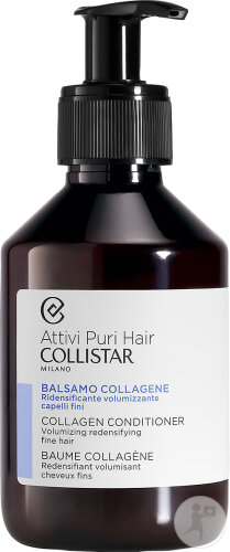 Collistar Attivi Puri Hair Baume Collagène Cheveux Fins Flacon Pompe 200ml