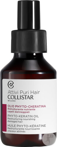 Collistar Attivi Puri Hair Huile Phyto-Kératine Cheveux Abîmés 100ml