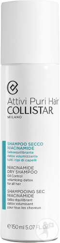 Collistar Attivi Puri Hair Shampoing Sec Sébo-Équilibrant Tous Types De Cheveux 150ml
