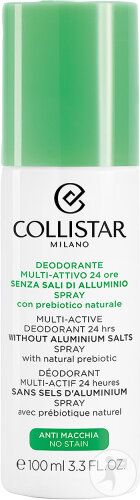 Collistar Déodorant Multi-Actif Sans Sels D'Aluminium 24h Spray 100ml