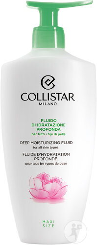 Collistar Fluide D'Hydratation Profonde Tous Les Types De Peaux Flacon Pompe 400ml