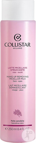 Collistar Lait Micellaire Démaquillant Visage-Yeux Peau Sensible Flacon 250ml