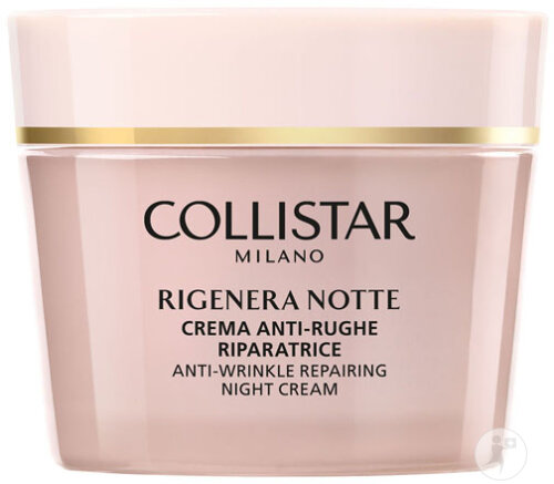 Collistar Rigenera Crème De Nuit Anti-Rides Réparatrice Visage Et Cou Pot 50ml