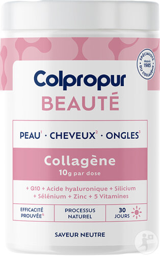Colpropur Skin Care Collagène Naturel Et Bioactif Peaux-Cheveux-Ongles Saveur Neutre Pot 306g