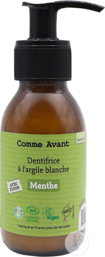 Comme Avant Dentifrice A L'Argile Blanche Mentholé Flacon-Pompe 105g